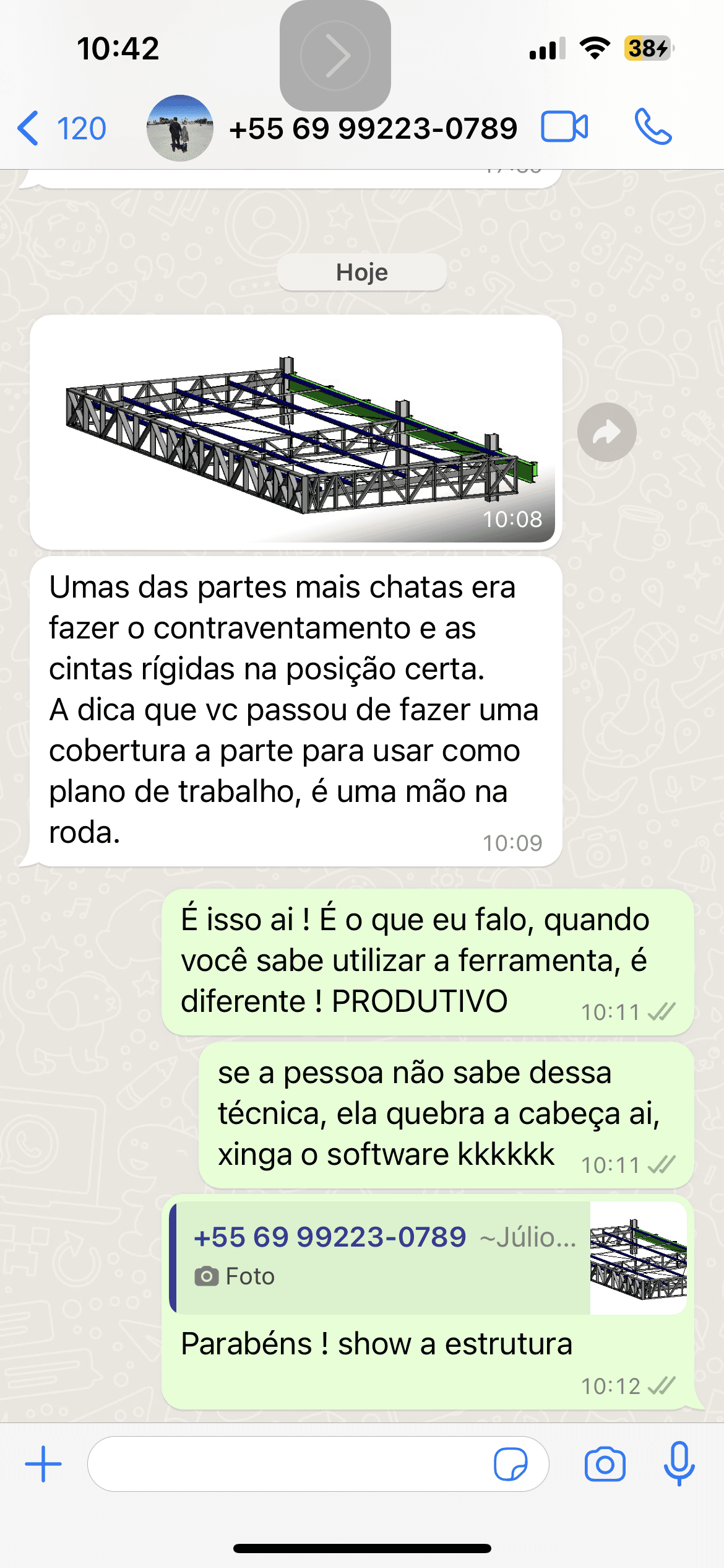Depoimento de aluno